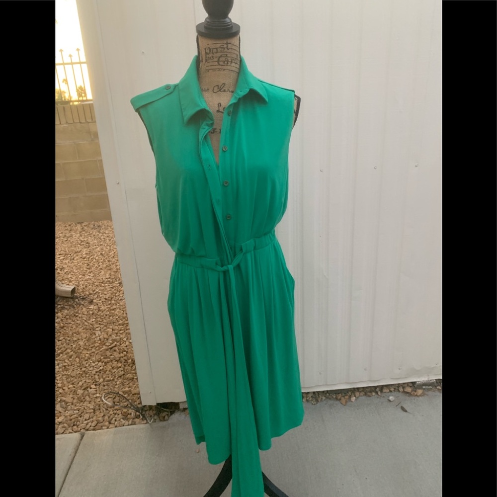 Vince Camuto Womens Green Sleeveless Size 12